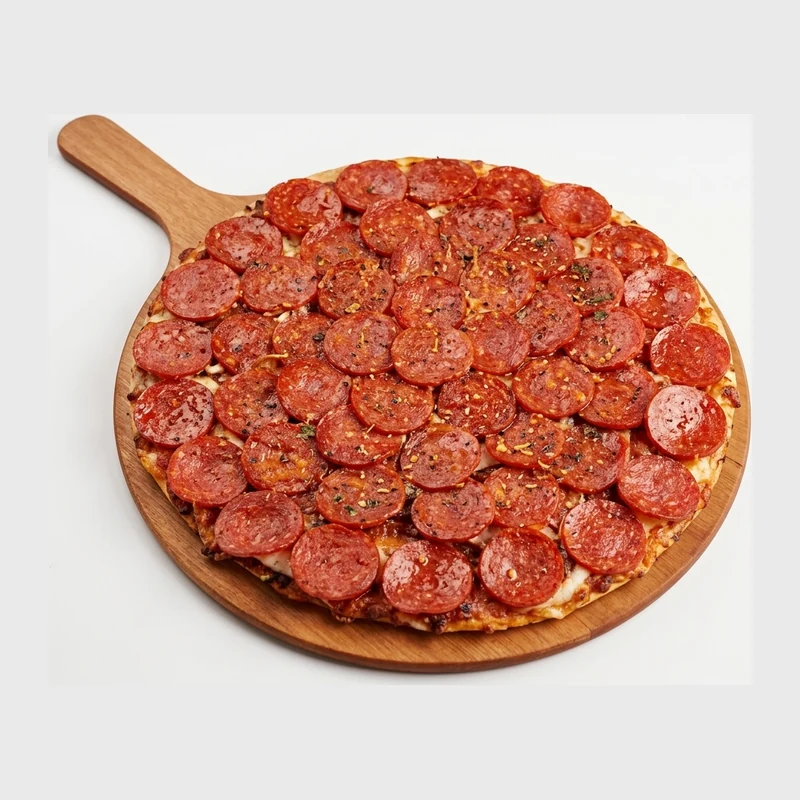 Monster Pepperoni pizza with double pepperoni at Pizza Maru & Katsuya, West Springs and Royal Oak, Calgary
